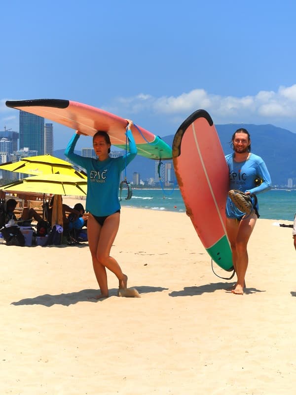 My Khe Beach Surfing